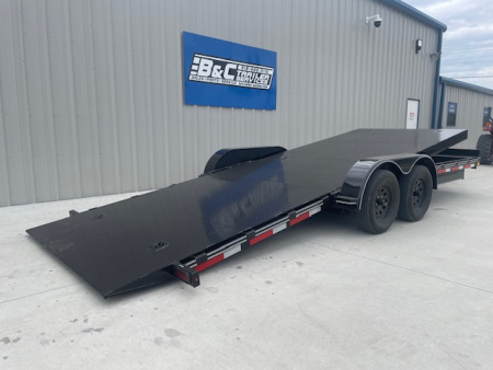 New 2026 DAVIDSON 83X20 STEEL FLOOR TILT CAR/EQUIP HAULER (2)3500lb AXLES