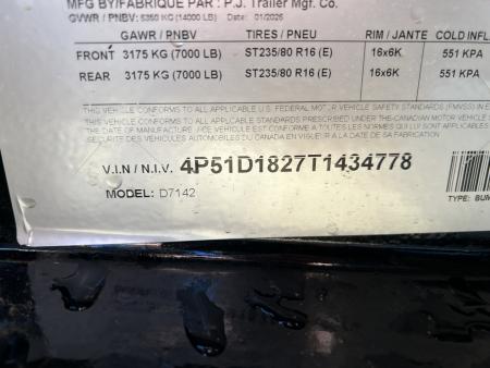 New 2026 PJ TRAILERS 14' D7 Dump Trailer