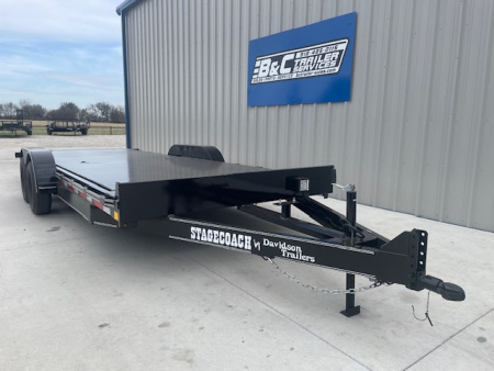 New 2026 DAVIDSON 83X20 STEEL FLOOR TILT CAR/EQUIP HAULER (2)3500lb AXLES