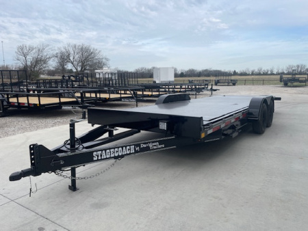 New 2026 DAVIDSON 83X20 STEEL FLOOR TILT CAR/EQUIP HAULER (2)3500lb AXLES