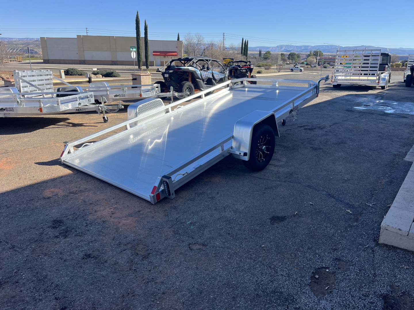 New 2026 Black Rhino TS8114A ATV Trailer 7x14' tilt bed