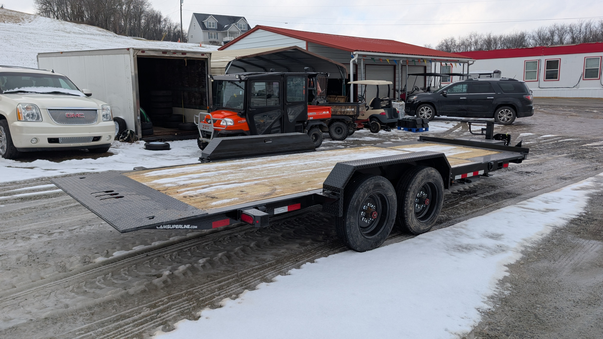 New 2026 CAM Superline 21' (5+16) HD XW Lo Pro Split Tilt Trailer (8K Axles)