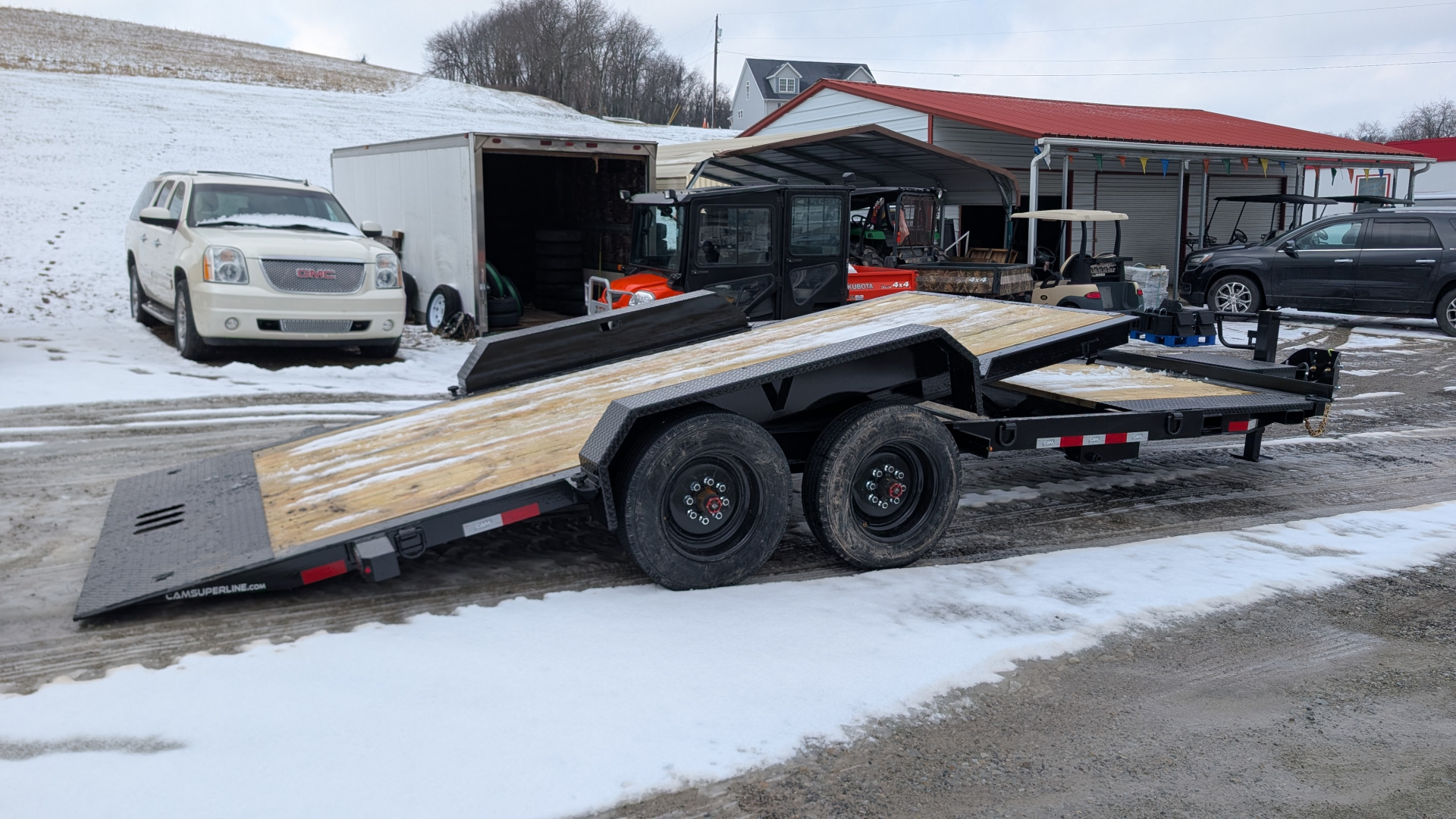 New 2026 CAM Superline 21' (5+16) HD XW Lo Pro Split Tilt Trailer (8K Axles)