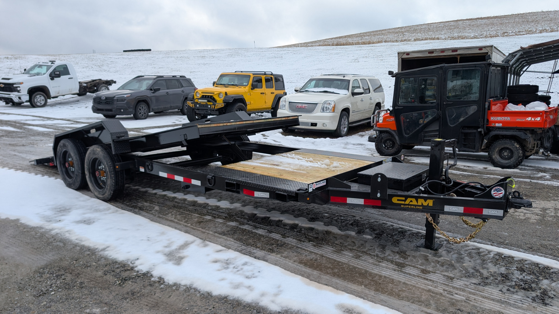 New 2026 CAM Superline 21' (5+16) HD XW Lo Pro Split Tilt Trailer (8K Axles)
