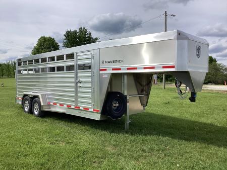 New 2027 EBY Trailers 7'x20' Maverick Aluminum Stock / Stock Combo Trailer