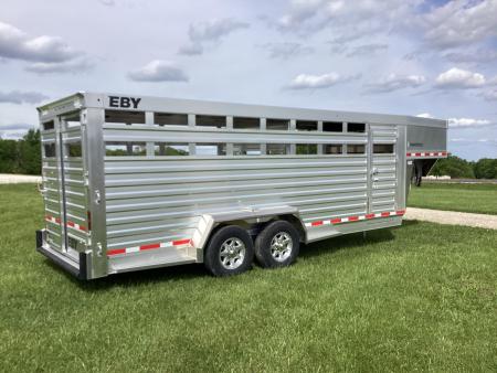 New 2027 EBY Trailers 7'x20' Maverick Aluminum Stock / Stock Combo Trailer