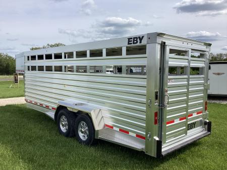 New 2027 EBY Trailers 7'x20' Maverick Aluminum Stock / Stock Combo Trailer