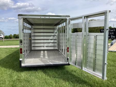 New 2027 EBY Trailers 7'x20' Maverick Aluminum Stock / Stock Combo Trailer