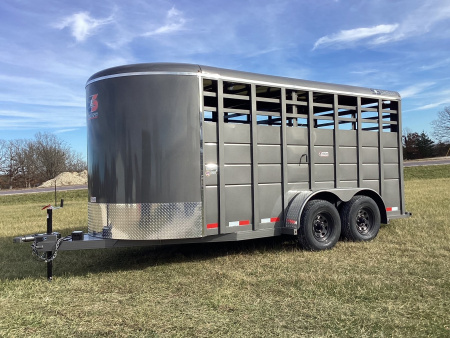 New 2026 S&S Manufacturing 6'x16' Bumper Stock / Stock Combo Trailer, 7K
