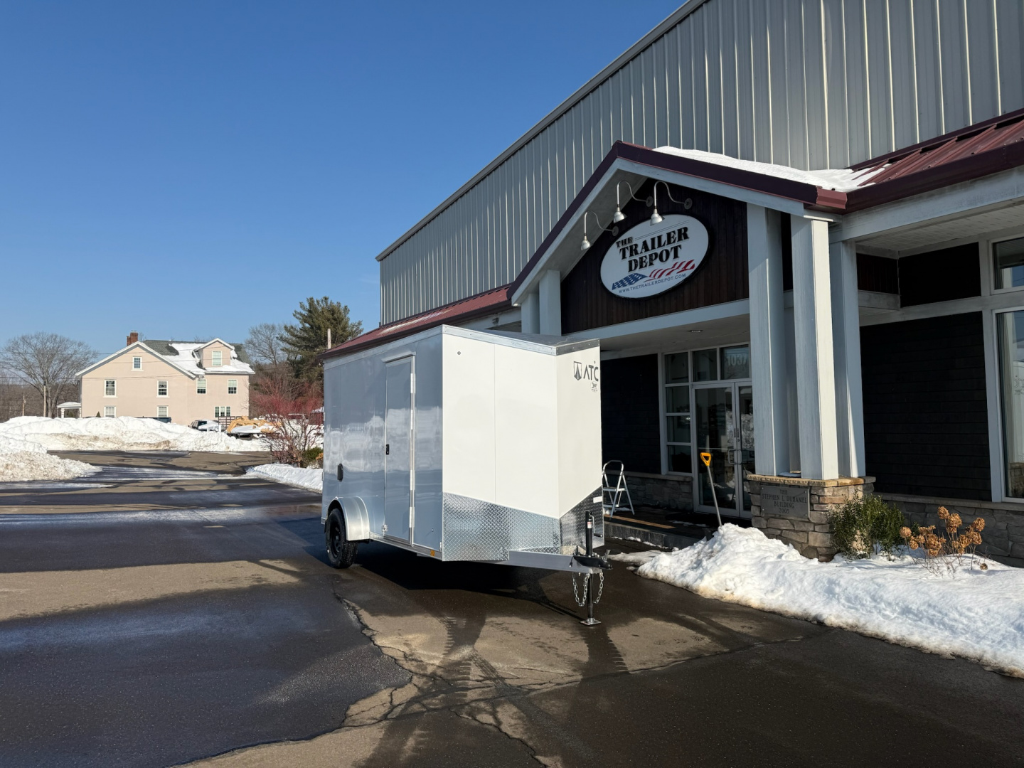 New ATC 6' x 12' + 2' V-Nose Enclosed Cargo Trailer with Ramp Door 2.9K