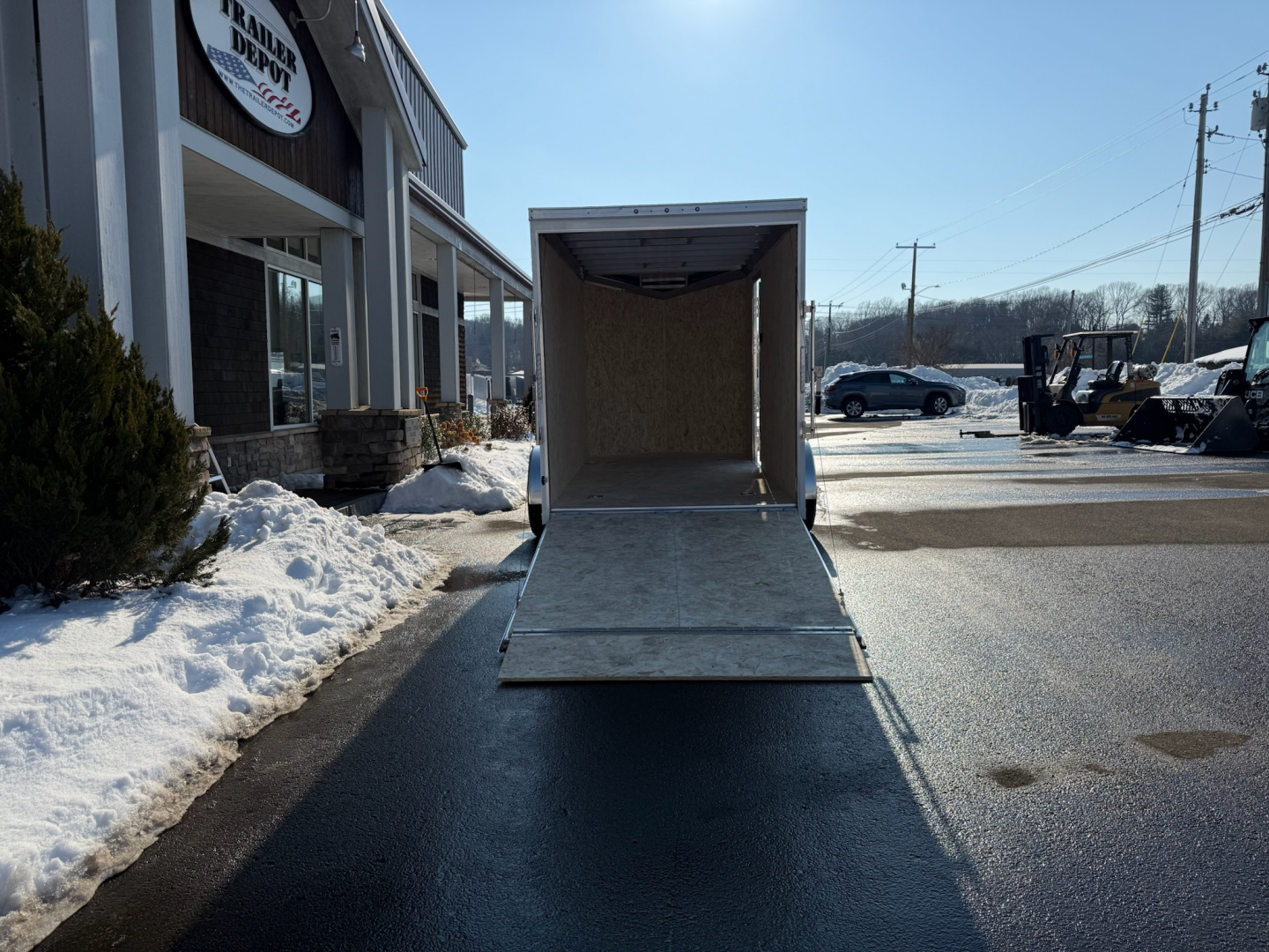 New ATC 6' x 12' + 2' V-Nose Enclosed Cargo Trailer with Ramp Door 2.9K