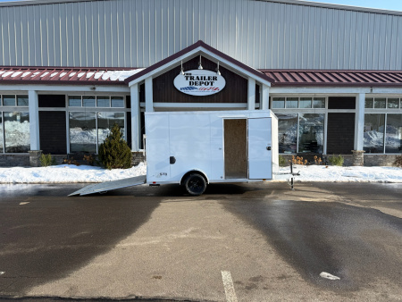 New ATC 6' x 12' + 2' V-Nose Enclosed Cargo Trailer with Ramp Door 2.9K