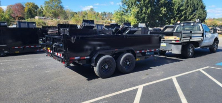 New 7 x 14 Big Tex Low Pro  14LX Scissor Dump Trailer 14k