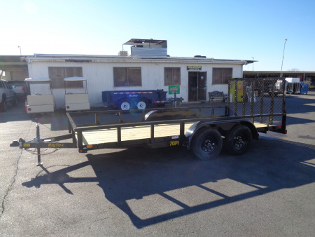 New 2026 Big Tex Trailers * 70PI-16 * 16Ft Tandem Axle Utility Trailer w/ Ramp Gate