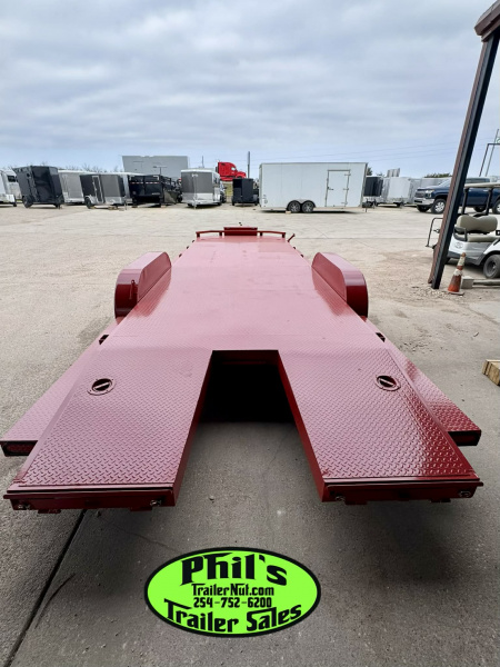 New Stanley Trailers 83X24 OPEN CAR HAULER Car Hauler EQUIPMENT TRAILER SPLIT TAIL UPGRADED 6K AXLES