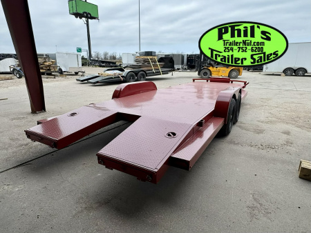New Stanley Trailers 83X24 OPEN CAR HAULER Car Hauler EQUIPMENT TRAILER SPLIT TAIL UPGRADED 6K AXLES