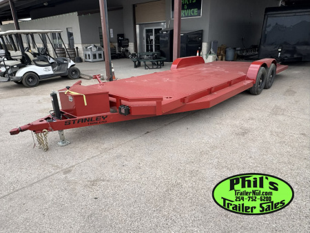 New 2025 Stanley Trailers 83X24 OPEN CAR HAULER Car Hauler EQUIPMENT TRAILER SPLIT TAIL UPGRADED 6K AXLES