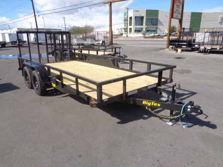 New 2026 Big Tex Trailers * 70PI-16 * 16Ft Tandem Axle Utility Trailer w/ Ramp Gate