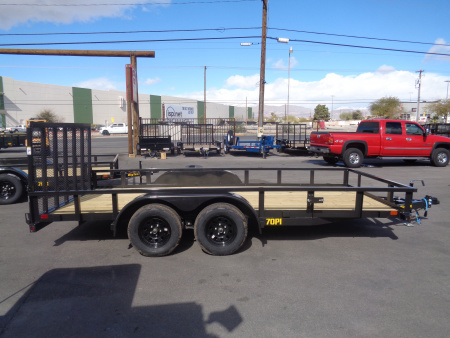 New 2026 Big Tex Trailers * 70PI-16 * 16Ft Tandem Axle Utility Trailer w/ Ramp Gate