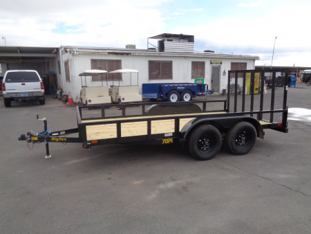 New 2026 Big Tex Trailers * 70PI-14 * 14Ft Tandem Axle Utility Trailer w/ Ramp Gate