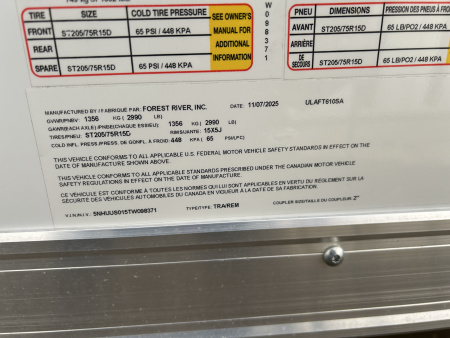 New 2026 US Cargo 6 x 10 Enclosed Cargo / Enclosed Trailer