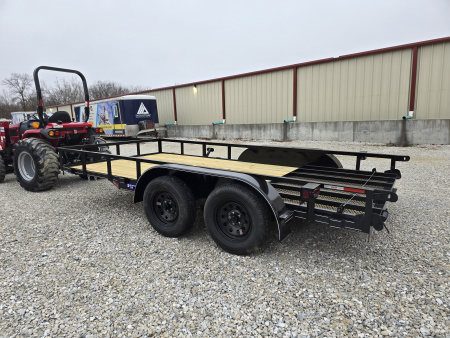 New 2026 WD Trailers 77x16 TA Utility Trailer, straight deck with 4' Mesh Gate, 35K Axles, Diamond Series Utility Trailer