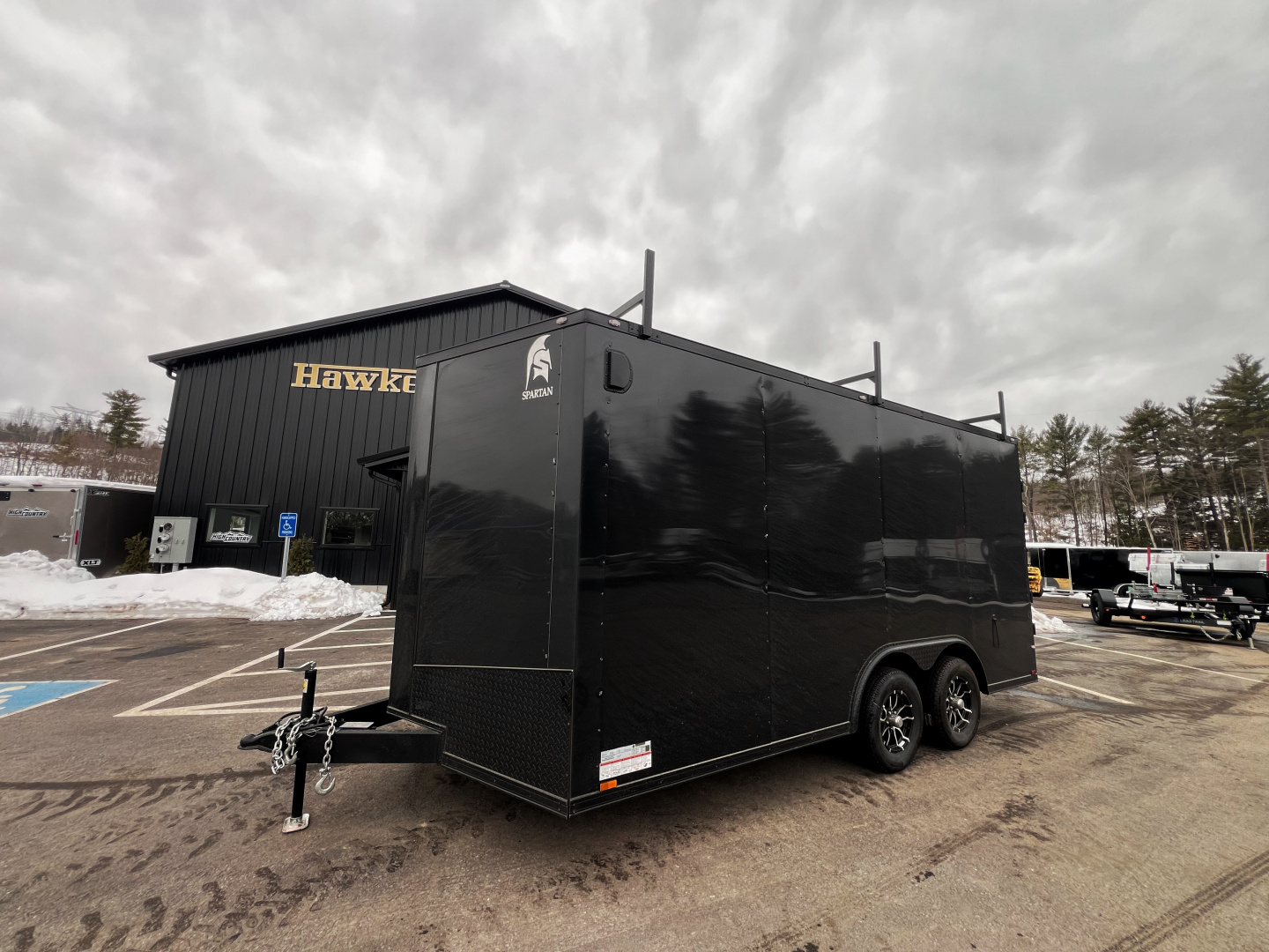 New 2026 Spartan 8.5X16+2ft V-nose /7' interior height / .080 Polycore/ Blackout Package/Contractor Package/ Walkable-Roof- 7000GVW