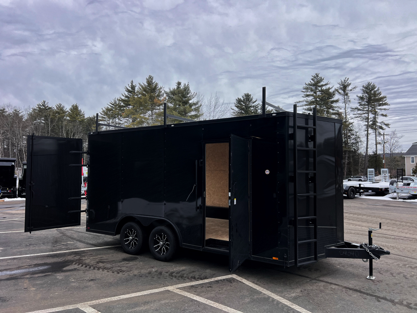 New 2026 Spartan 8.5X16+2ft V-nose /7' interior height / .080 Polycore/ Blackout Package/Contractor Package/ Walkable-Roof- 7000GVW