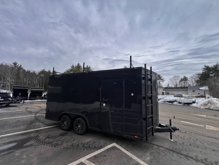 New 2026 Spartan 8.5X16+2ft V-nose /7' interior height / .080 Polycore/ Blackout Package/Contractor Package/ Walkable-Roof- 7000GVW