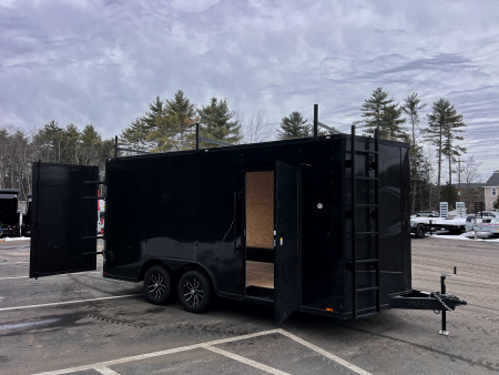 New 2026 Spartan 8.5X16+2ft V-nose /7' interior height / .080 Polycore/ Blackout Package/Contractor Package/ Walkable-Roof- 7000GVW