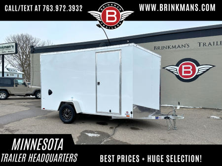 New 2026 Lightning 6x12 Enclosed Aluminum Cargo Trailer - RAMP DOOR!