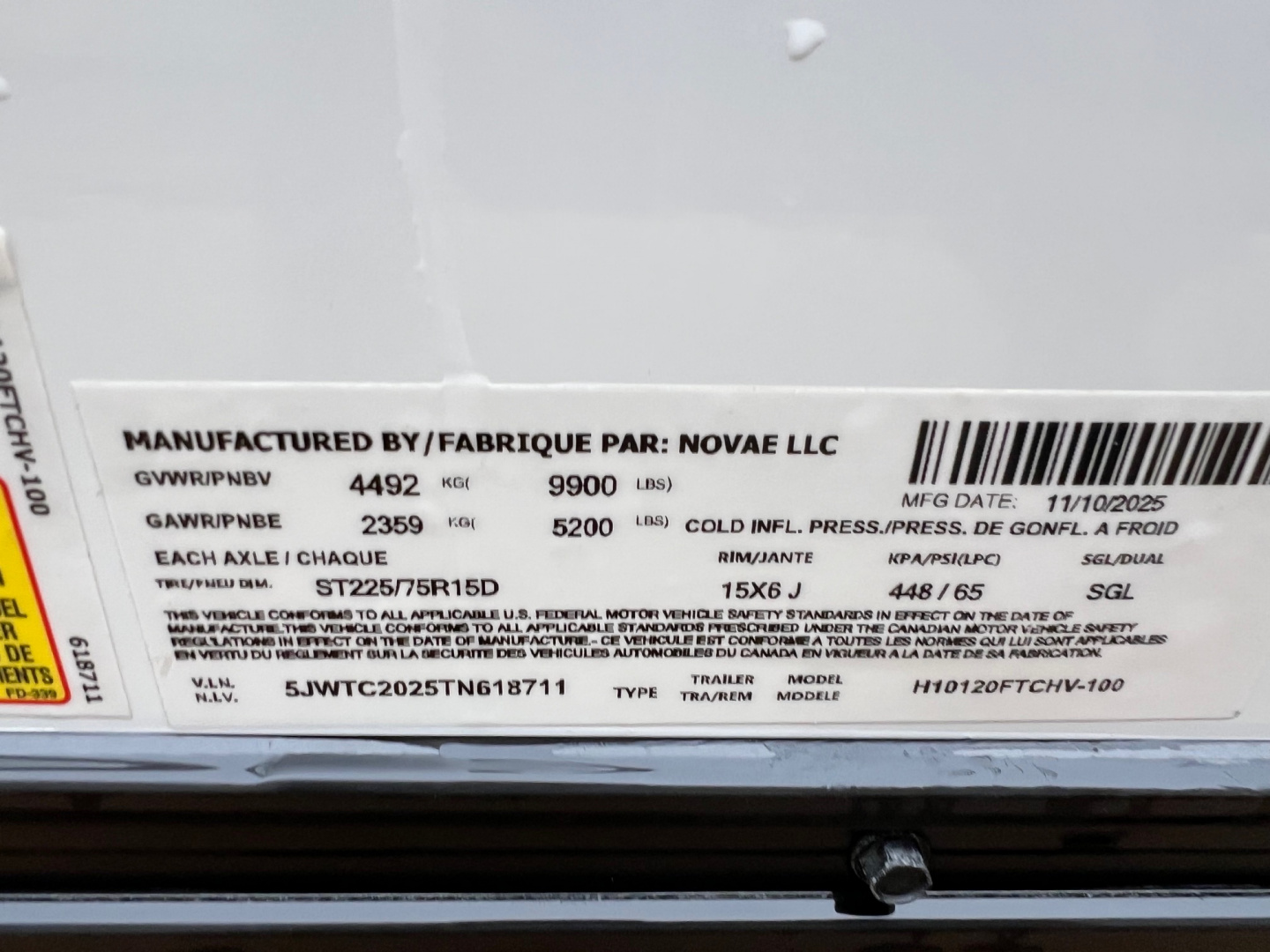 New 2026 H&H Trailers 20' Cargo H10120FTCHV-100 Cargo / Enclosed Trailer