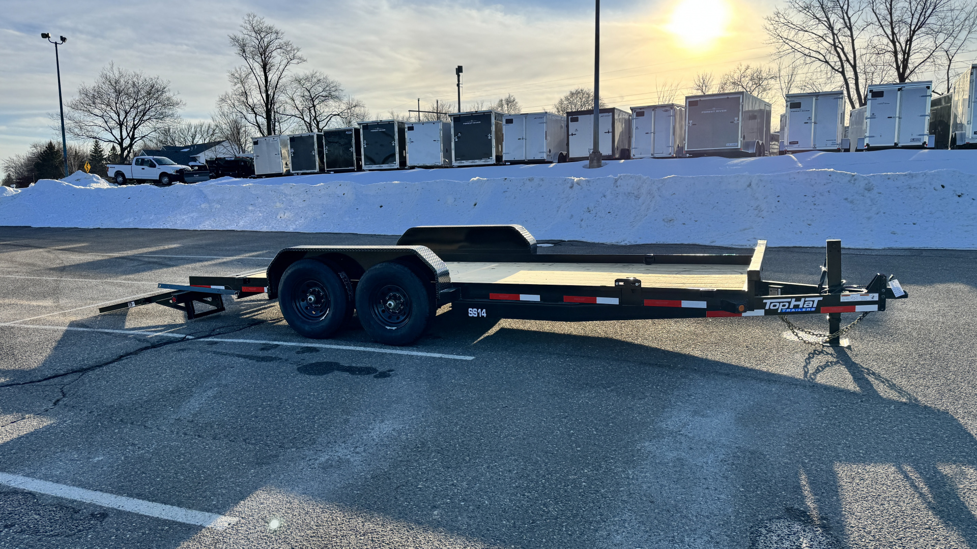 7×18 Equipment Flatbed Trailer photo 6