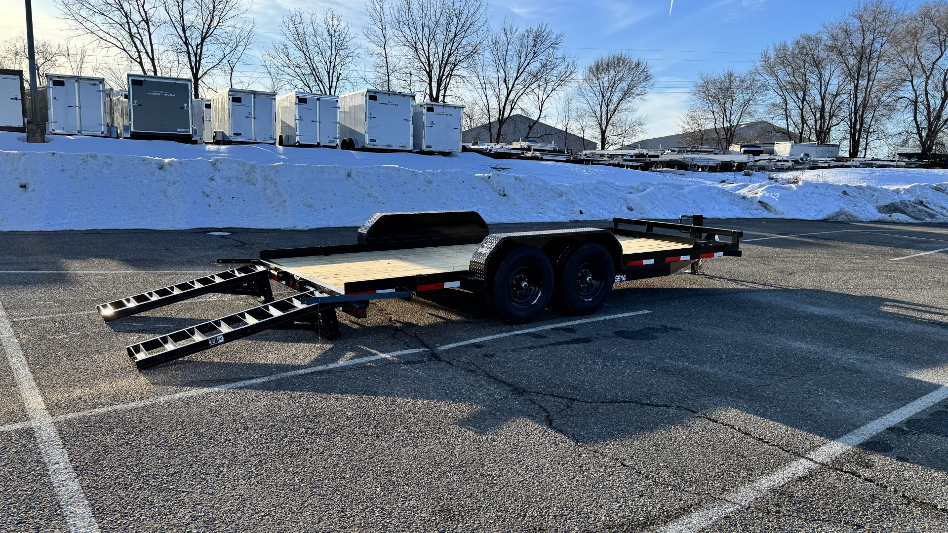 7×18 Equipment Flatbed Trailer photo 5