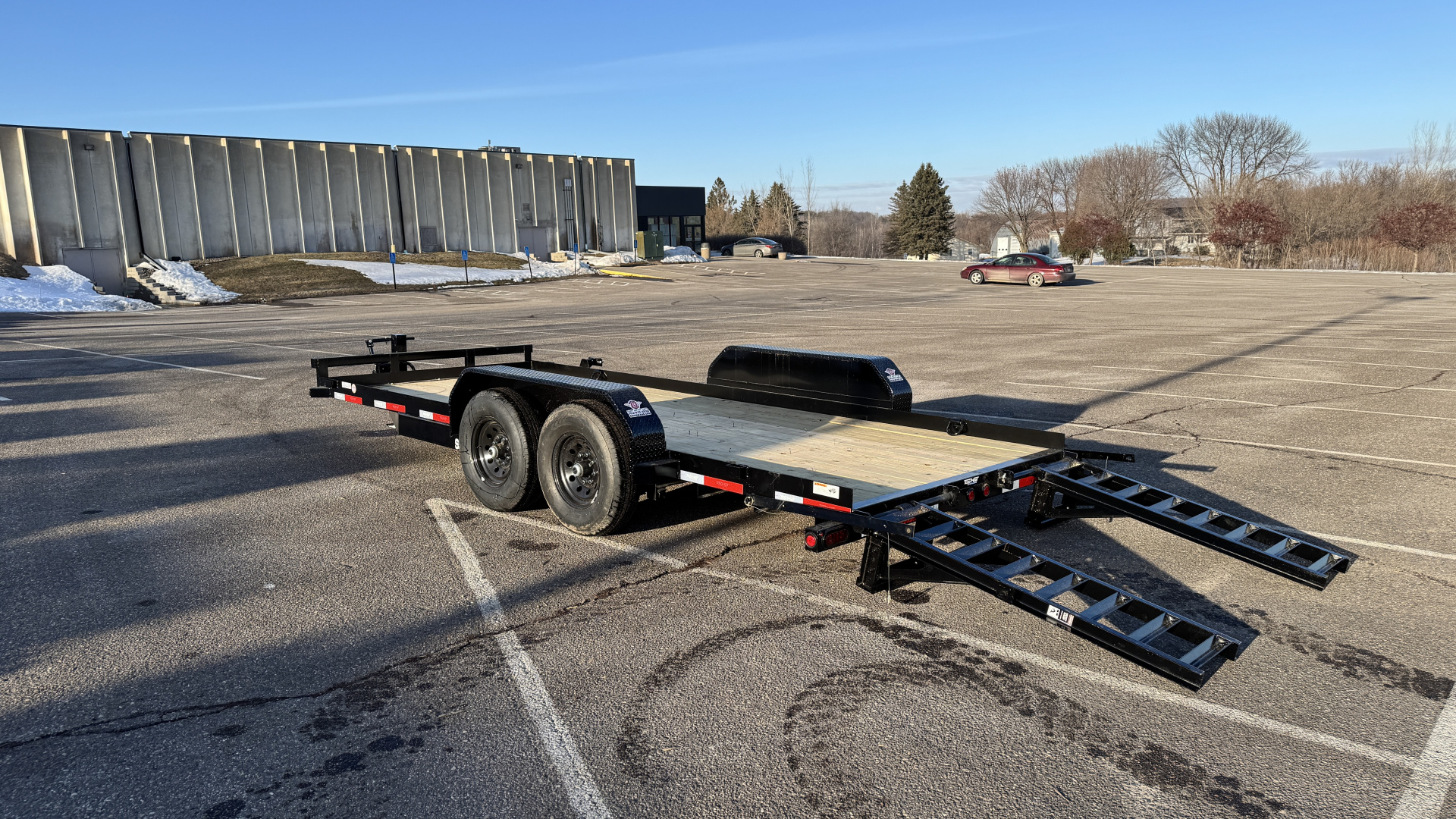 7×18 Equipment Flatbed Trailer photo 3