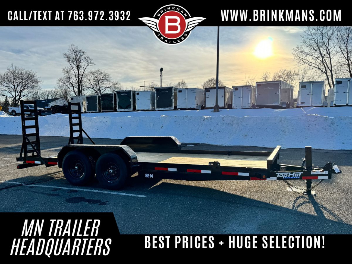 7×18 Equipment Flatbed Trailer