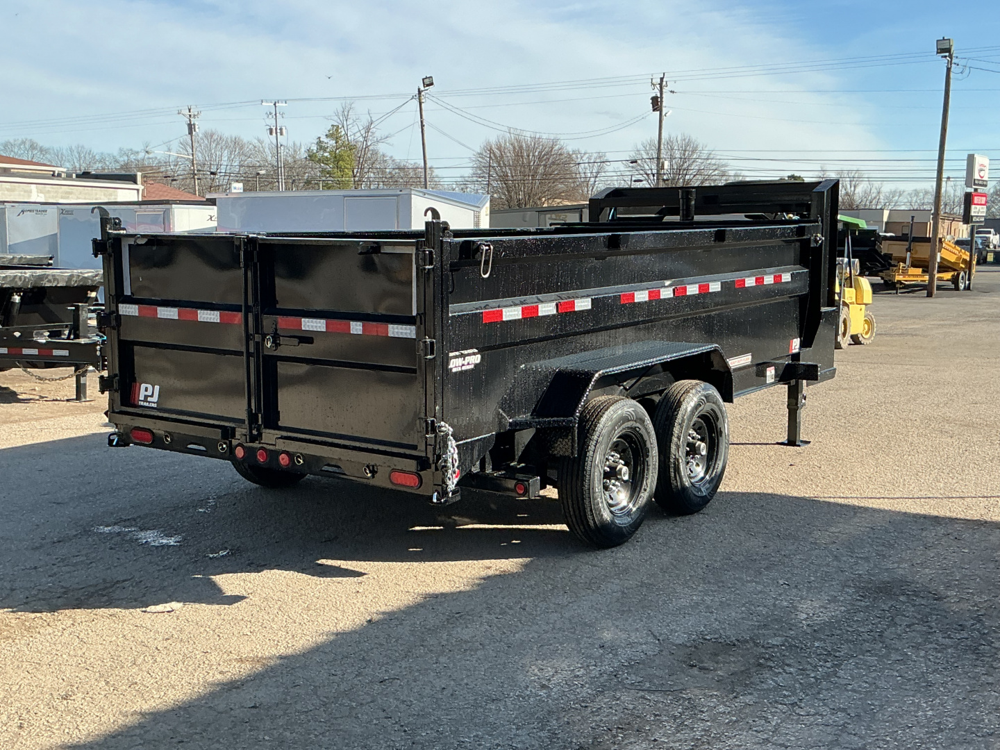 New 2026 PJ Trailers 83" x 14' GN Pro-Lift (DT) 3' Sides 15.6K GVWR Dump Trailer