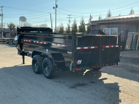 New 2026 PJ Trailers 83" x 14' GN Pro-Lift (DT) 3' Sides 15.6K GVWR Dump Trailer