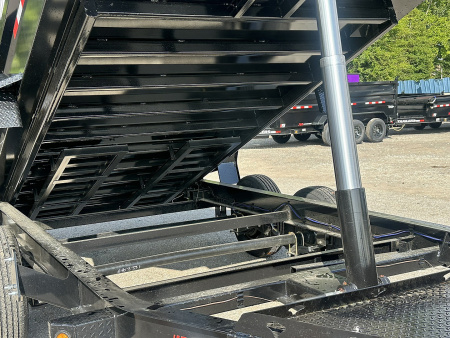 New 2026 PJ Trailers 83" x 14' Low-Pro Telescopic (DT1) 15.4K GVWR Dump Trailer