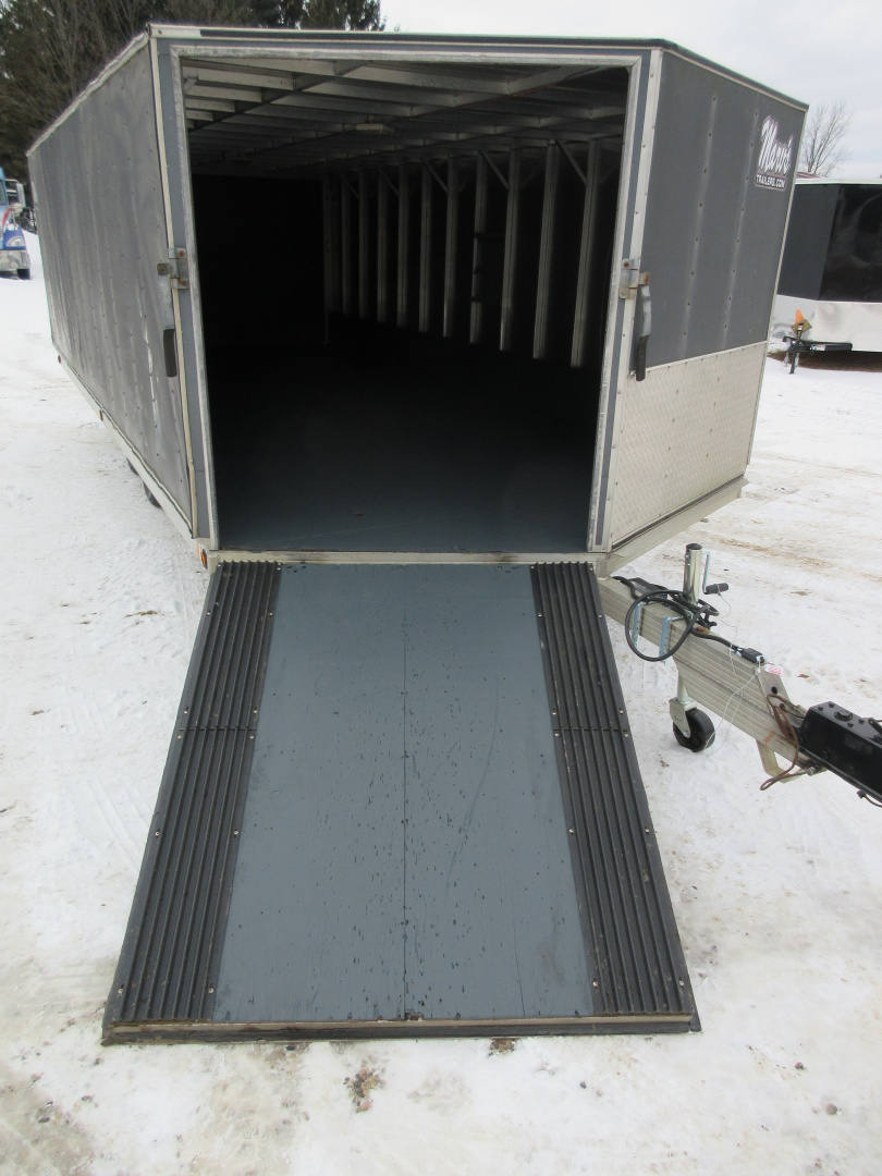 Used 2000 Newman Sled Bed Enclosed Snowmobile Trailer