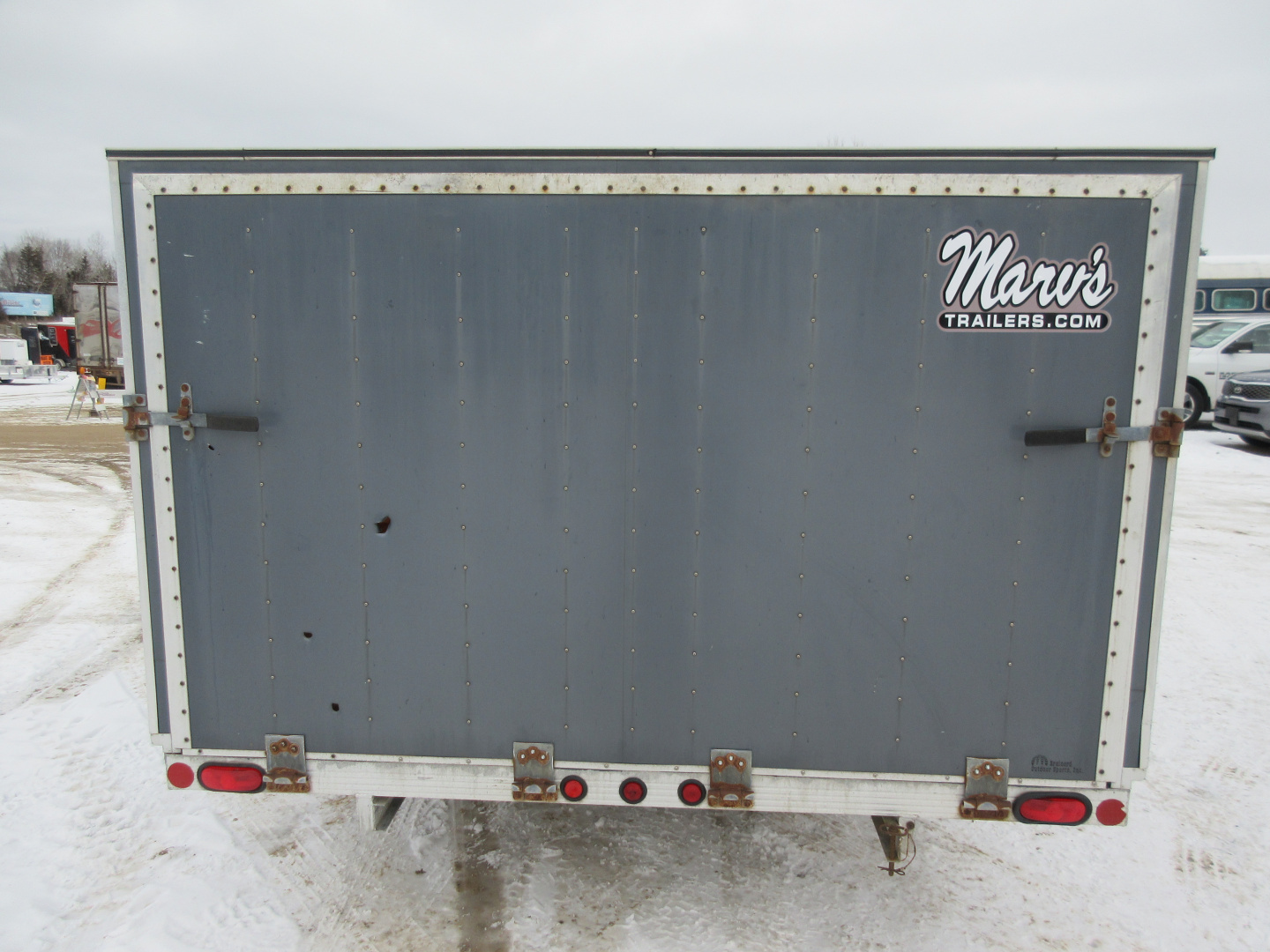 Used 2000 Newman Sled Bed Enclosed Snowmobile Trailer