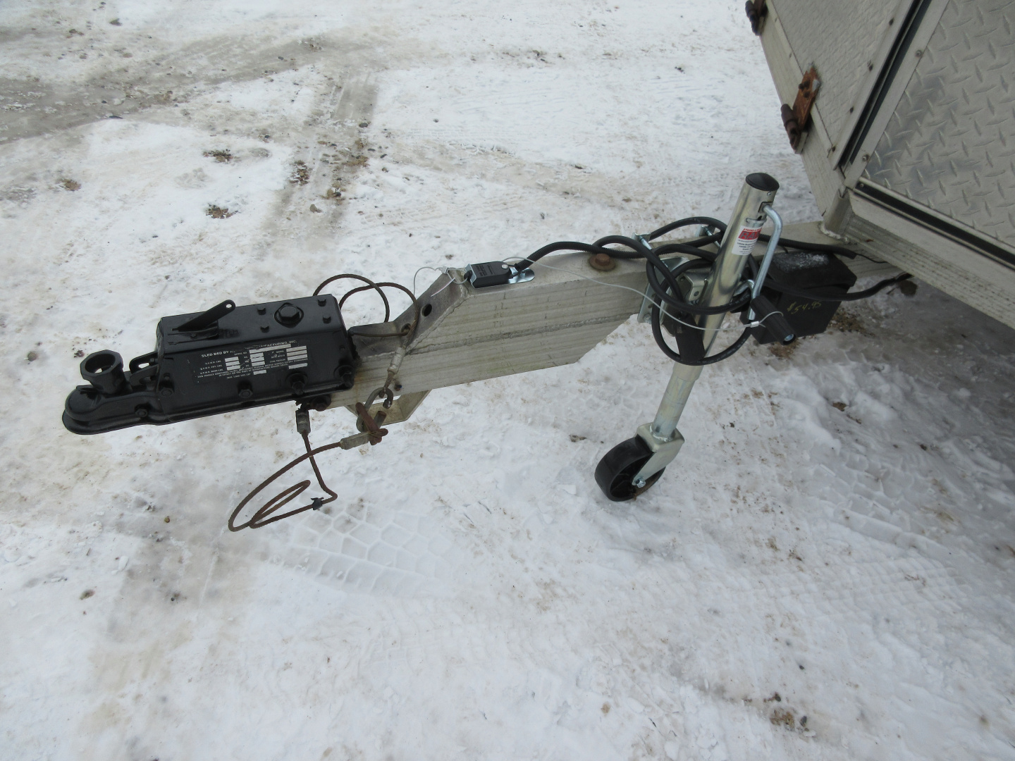 Used 2000 Newman Sled Bed Enclosed Snowmobile Trailer