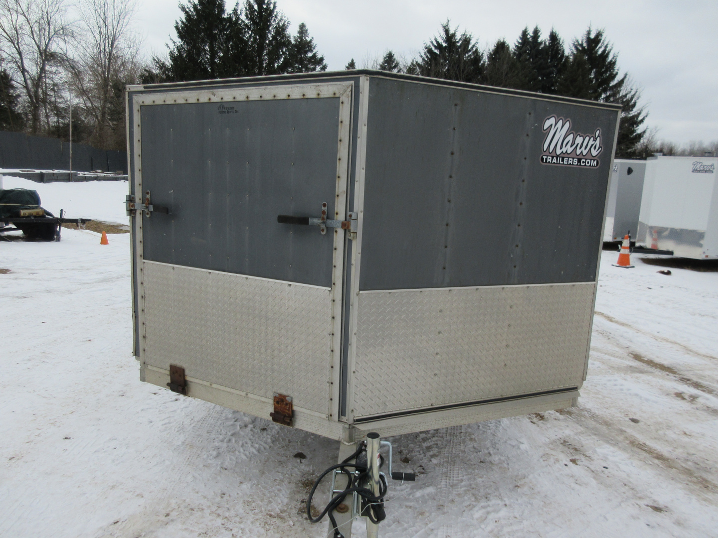 Used 2000 Newman Sled Bed Enclosed Snowmobile Trailer
