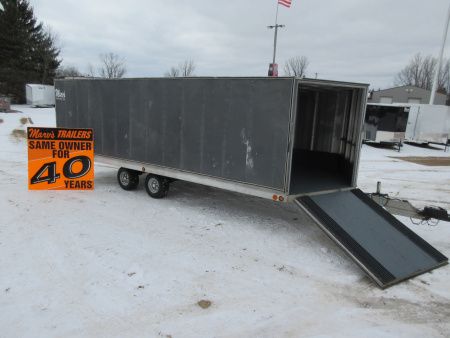 Used 2000 Newman Sled Bed Enclosed Snowmobile Trailer