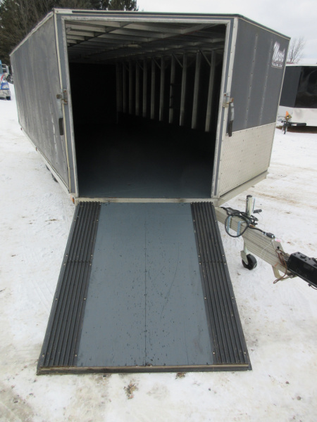 Used 2000 Newman Sled Bed Enclosed Snowmobile Trailer