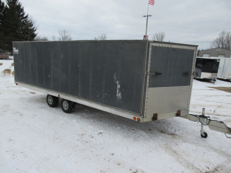 Used 2000 Newman Sled Bed Enclosed Snowmobile Trailer