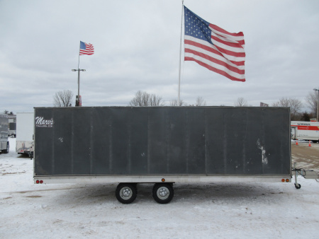 Used 2000 Newman Sled Bed Enclosed Snowmobile Trailer