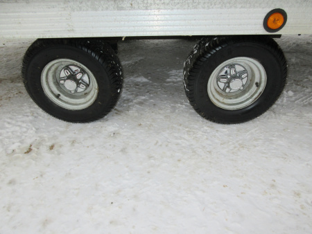 Used 2000 Newman Sled Bed Enclosed Snowmobile Trailer