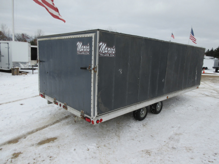 Used 2000 Newman Sled Bed Enclosed Snowmobile Trailer