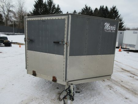 Used 2000 Newman Sled Bed Enclosed Snowmobile Trailer